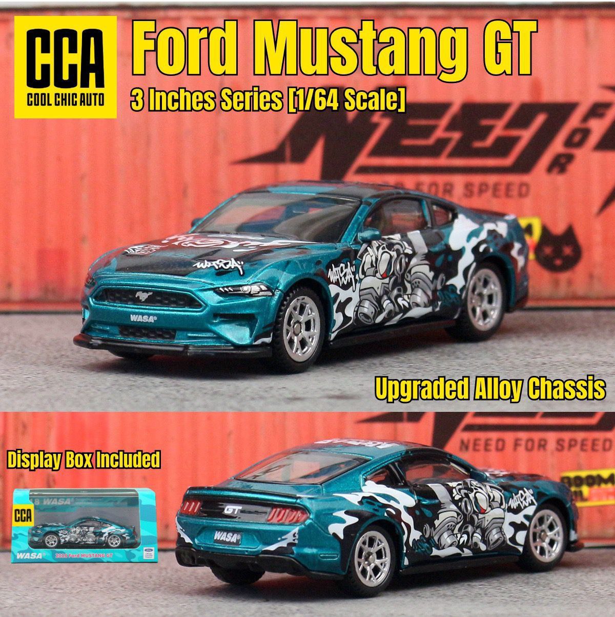 Ford Mustang GT with acrylic case | WASA GREEN