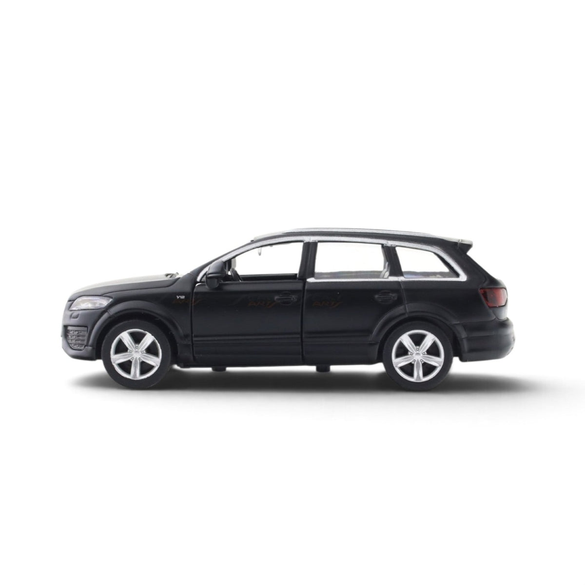 Audi Q7 matte black 1:32 RMZ City licensed pull back car scale model
