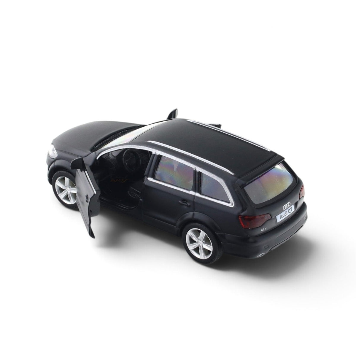 Audi Q7 matte black 1:32 RMZ City licensed pull back car scale model