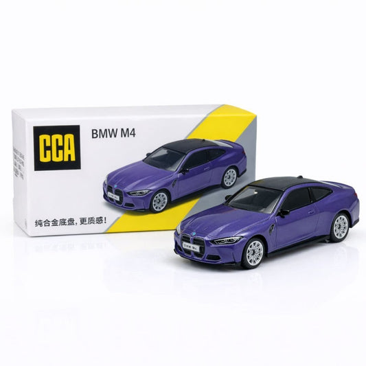 CCA BMW M4 Purple diecast model car, 1/64 scale