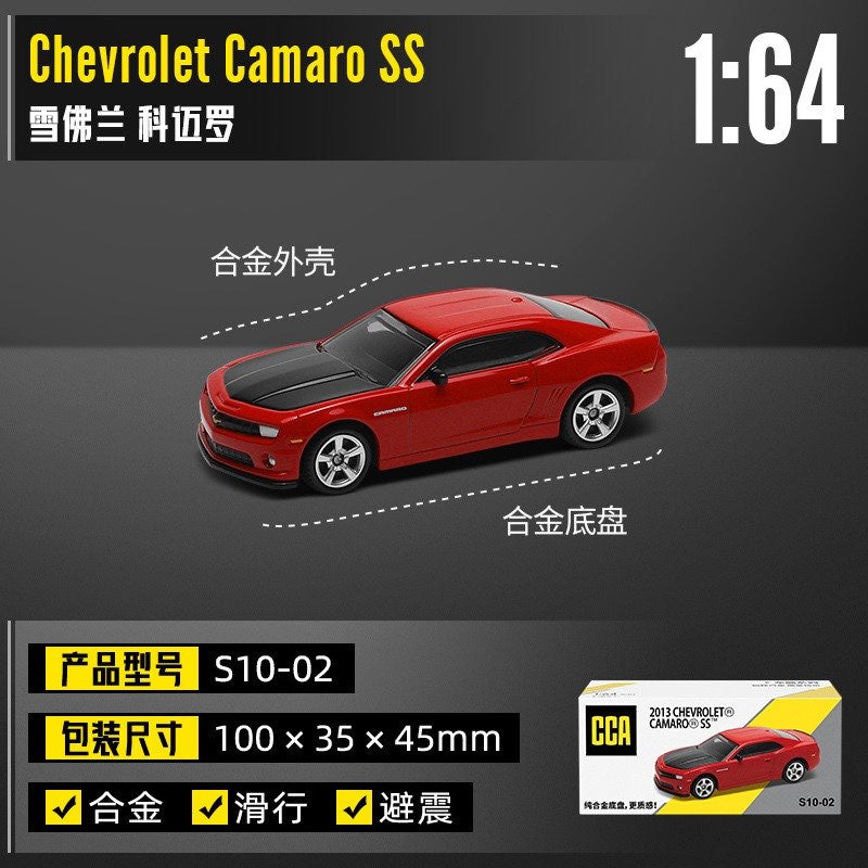 CCA Chevrolet Camaro SS Red  diecast model car, 1/64 scale