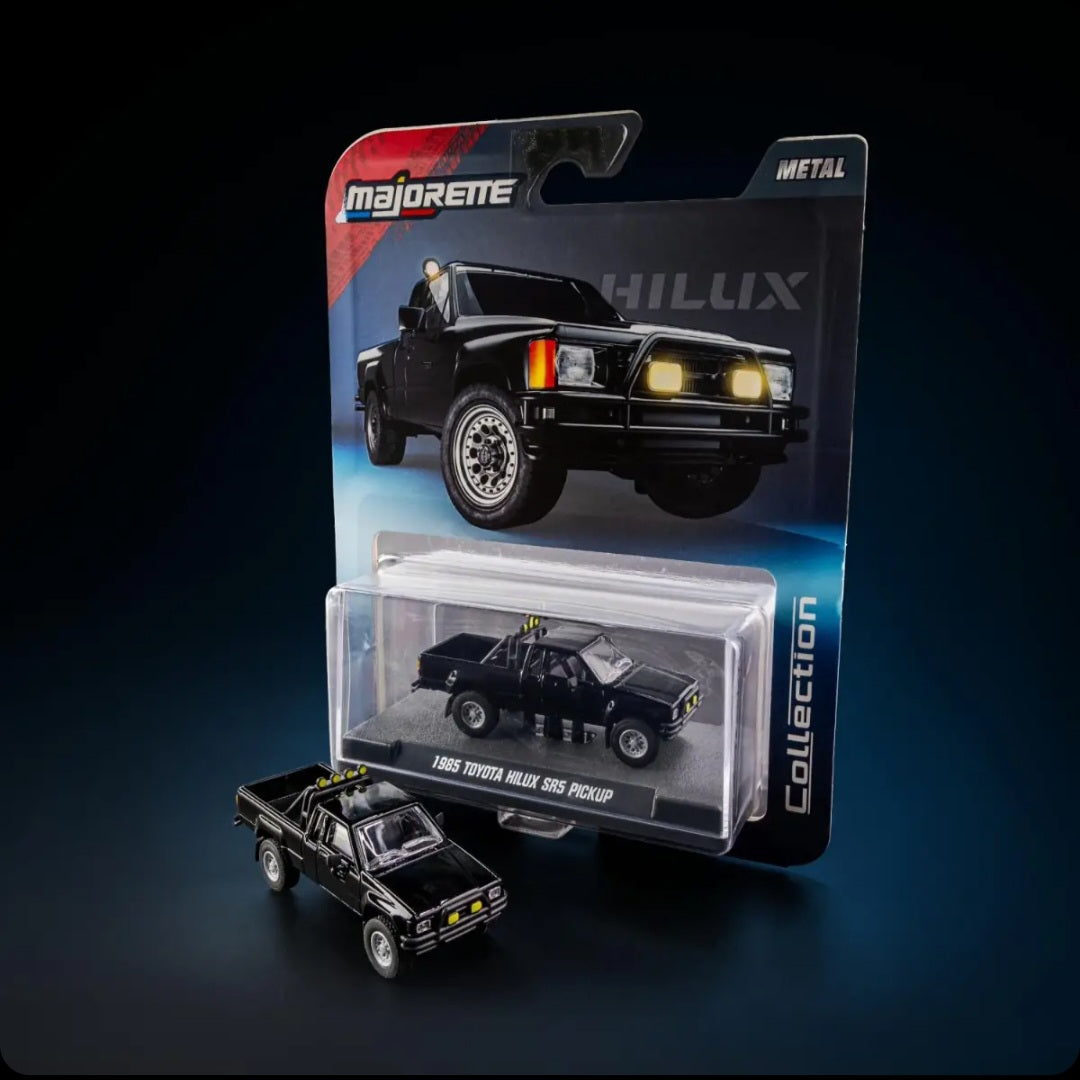 Majorette 1985 Toyota Hilux SR5 Pickup diecast model car, 1:64 scale