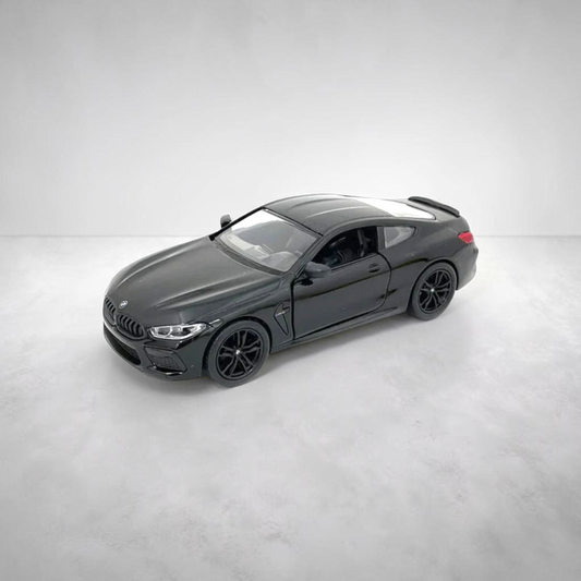 Kinsmart BMW M8 Competition Coupe Black diecast model car, 1:38 scale