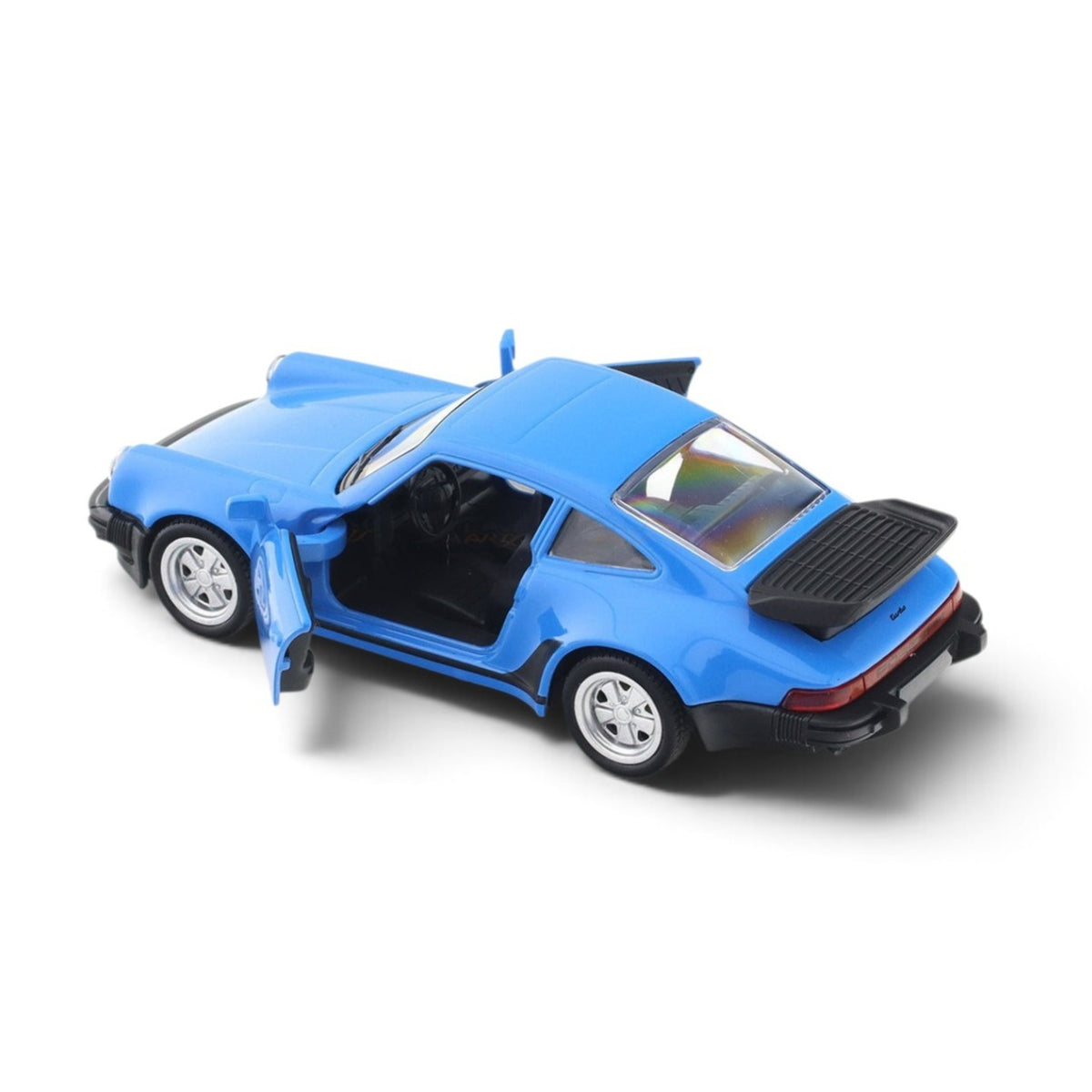 Porsche 911 Turbo 3.3 blue 1:33-42 RMZ City licensed pull back car scale model