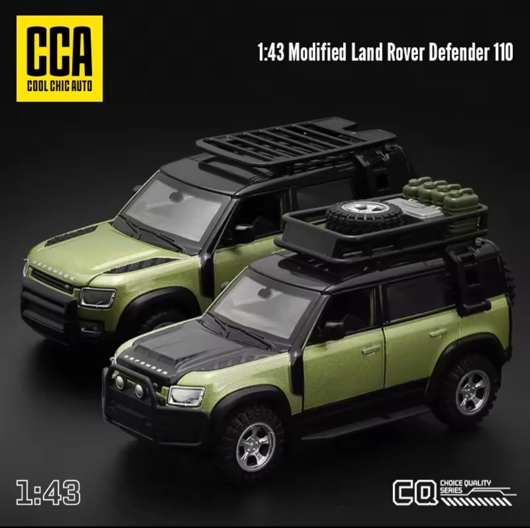 CCA Car Tuning Land Rover Defender 110, 1: 43 Scale, Green