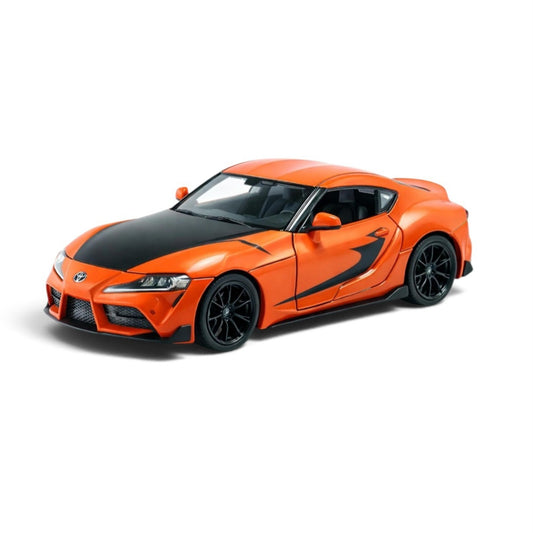Toyota supra, 1:32 scale, orange with black