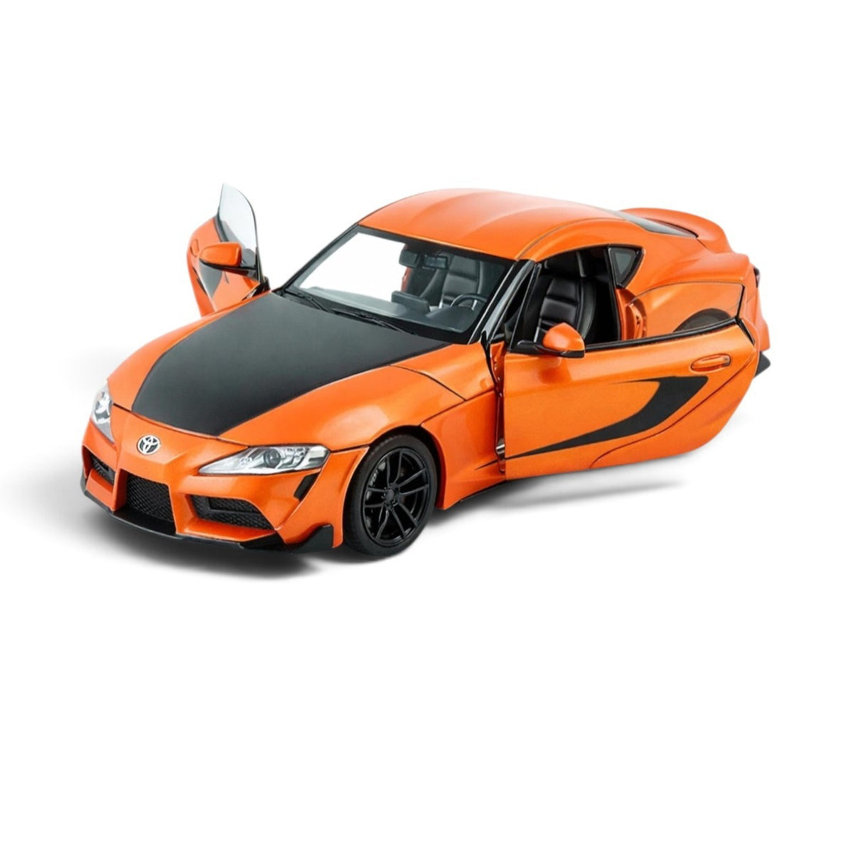 Toyota supra, 1:32 scale, orange with black
