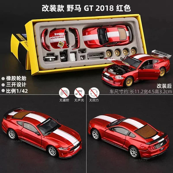 CCA Car Tuning Ford Mustang GT 2018, 1:42 Scale, Red