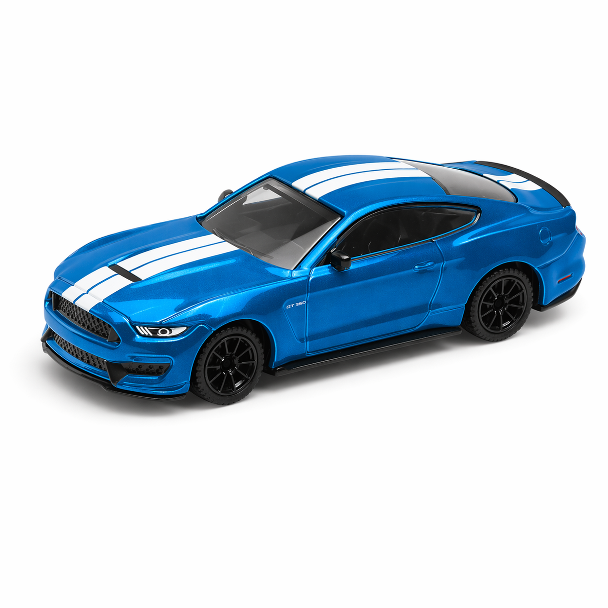 CCA Ford Mustang Shelby GT350 Blue diecast model car, 1/64 scale