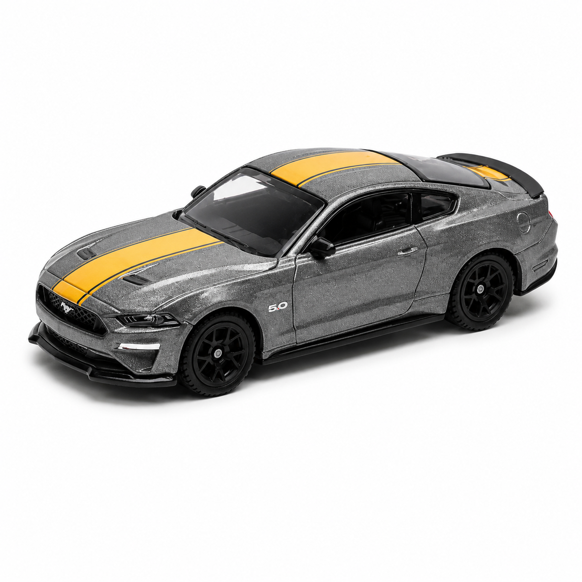 CCA Ford Mustang GT 2018 Grey diecast model car, 1/64 scale