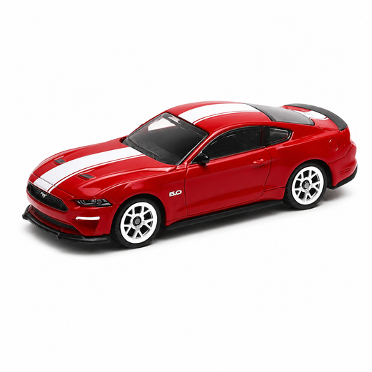 CCA Ford Mustang GT 2018 Red diecast model car, 1/64 scale