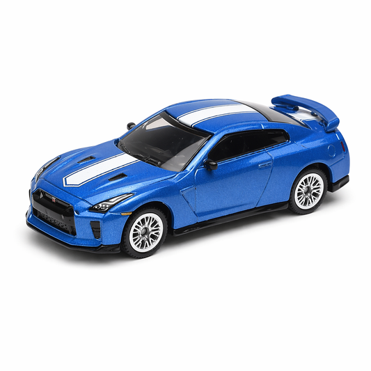 CCA Nissan GT-R R35 Bluediecast model car, 1/64 scale