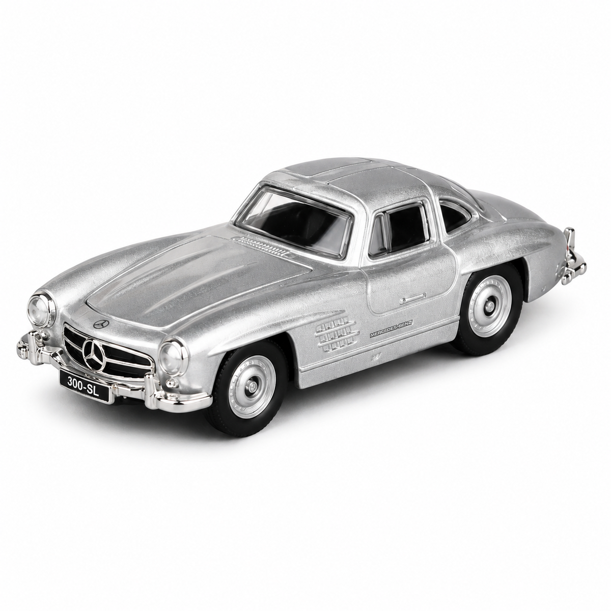Bburago 1954 Mercedes-Benz 300 SL Silver diecast model car, 1:64 scale