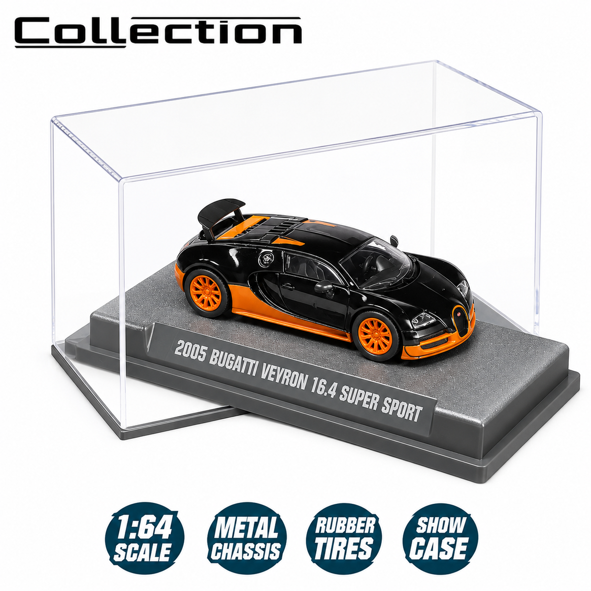Majorette 2005 Bugatti Veyron 16.4 SuperSport diecast model car, 1:64 scale