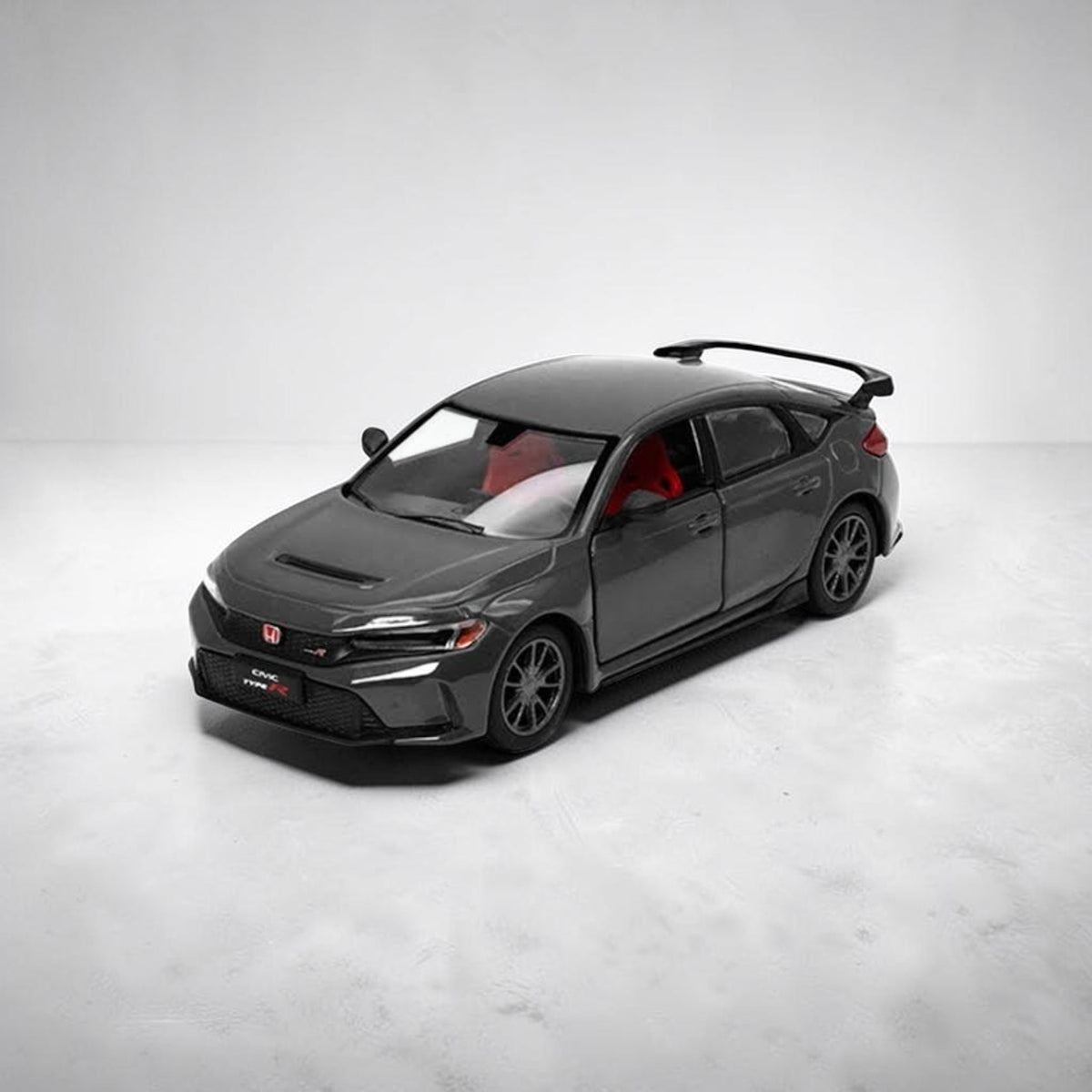 Kinsmart Honda Civic Type R 2024 Black diecast model car, 1:36 scale