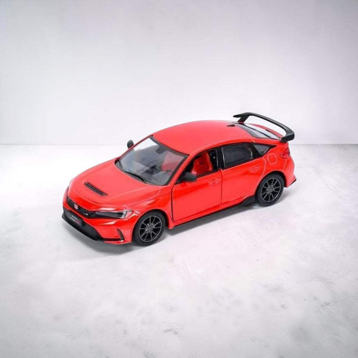 Kinsmart Honda Civic Type R 2024 Red diecast model car, 1:36 scale