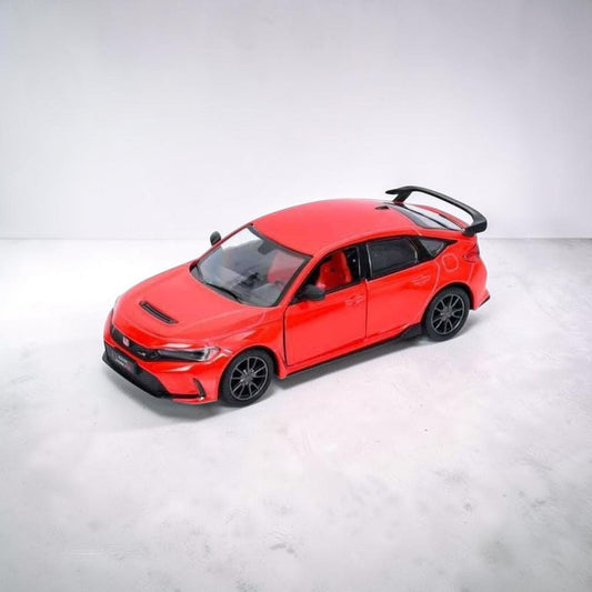 Kinsmart Honda Civic Type R 2024 Red diecast model car, 1:36 scale