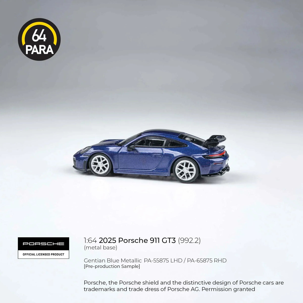 Porsche 911 GT3 (992.2) 2025 | Blue