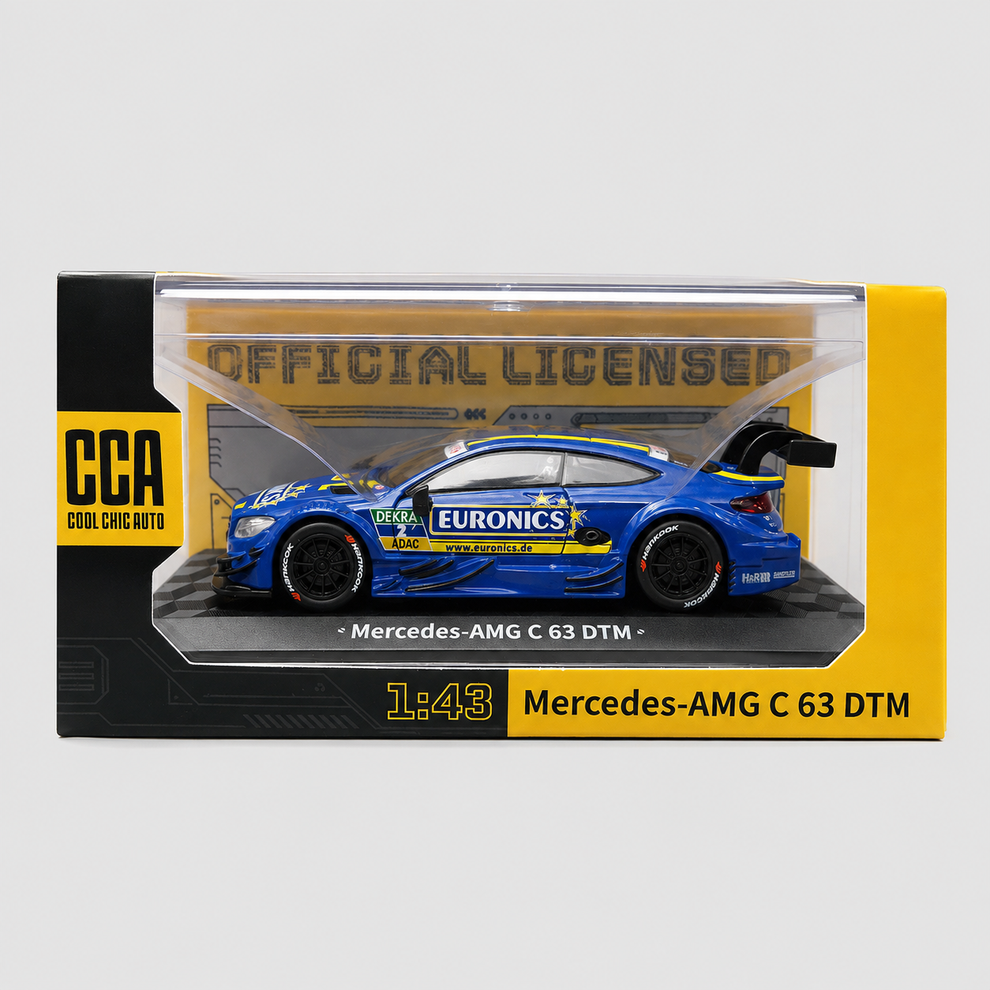 Mercedes-Benz AMG C63 DTM with Acrylic Box | Blue