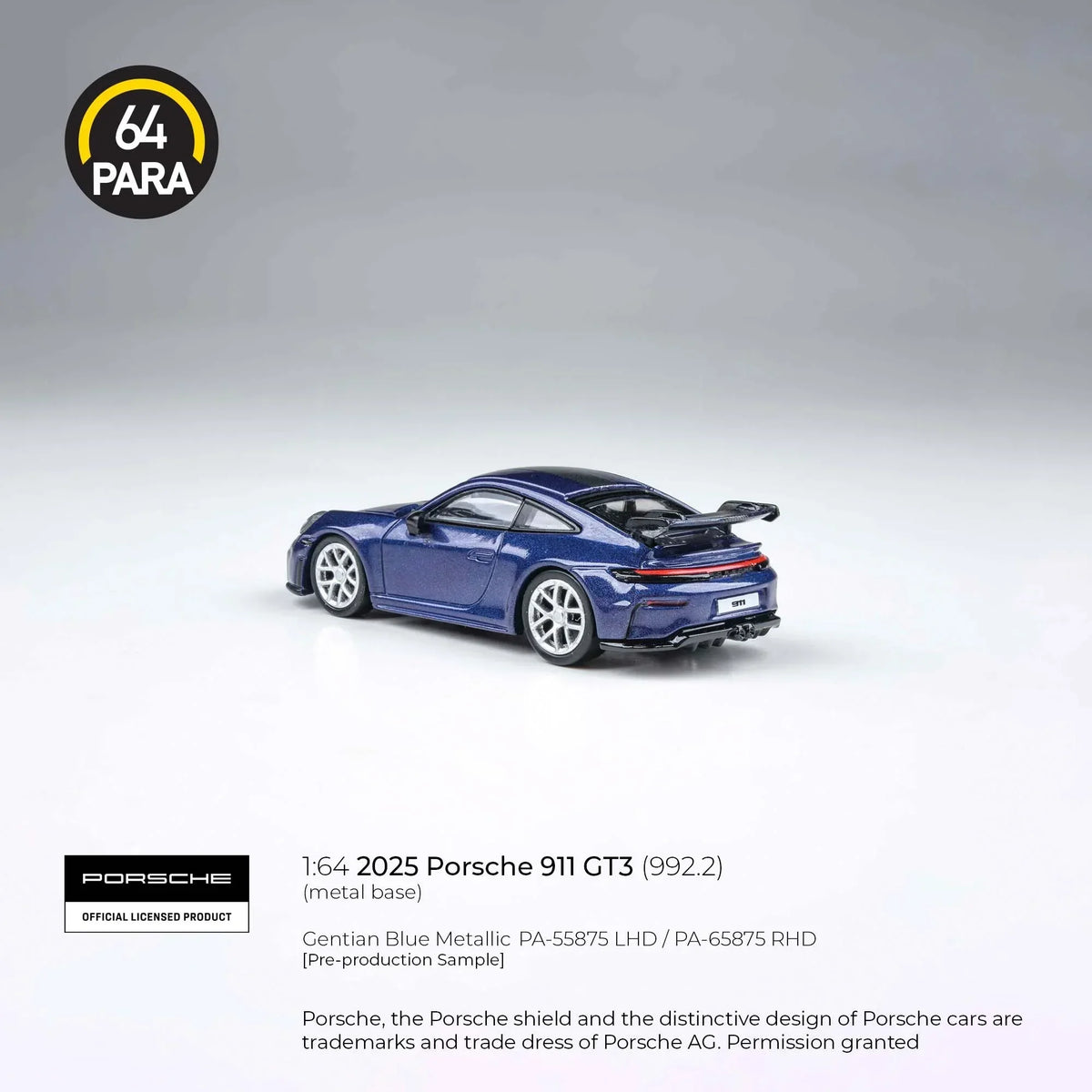 Porsche 911 GT3 (992.2) 2025 | Blue