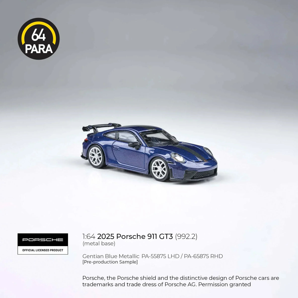 Porsche 911 GT3 (992.2) 2025 | Blue
